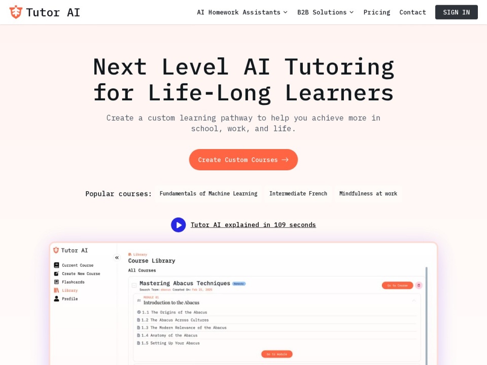 TutorAI preview