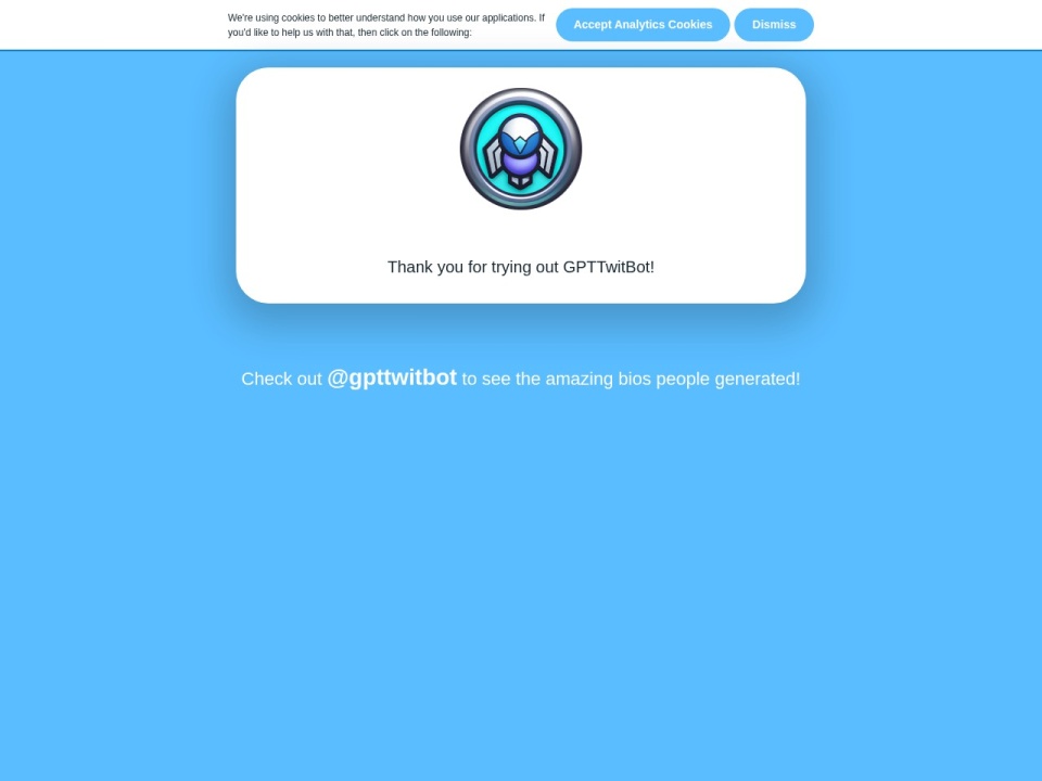 GPT Twit Bot preview