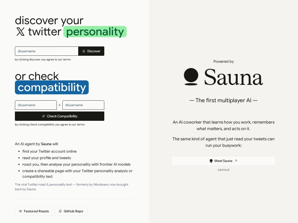 Twitter Personality Analysis AI Agent preview