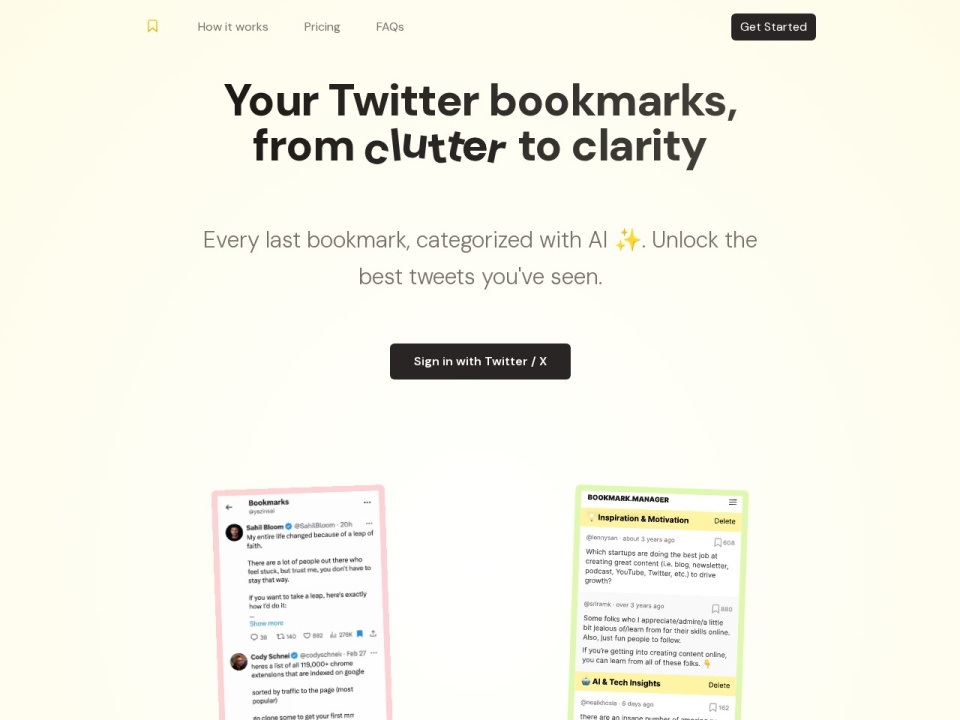 Twitter Bookmarks preview