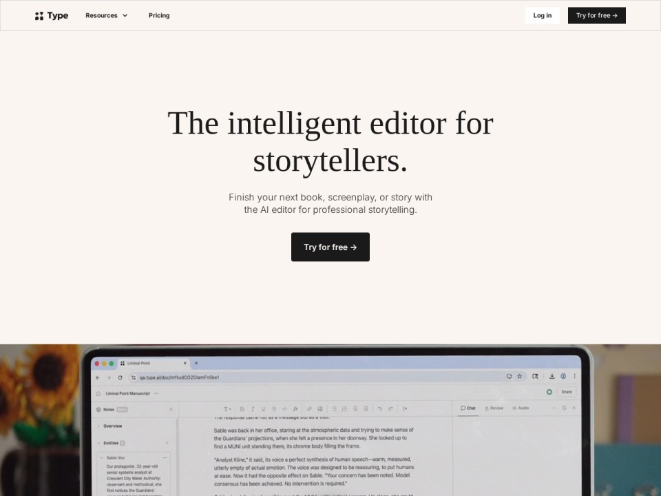 Type AI preview
