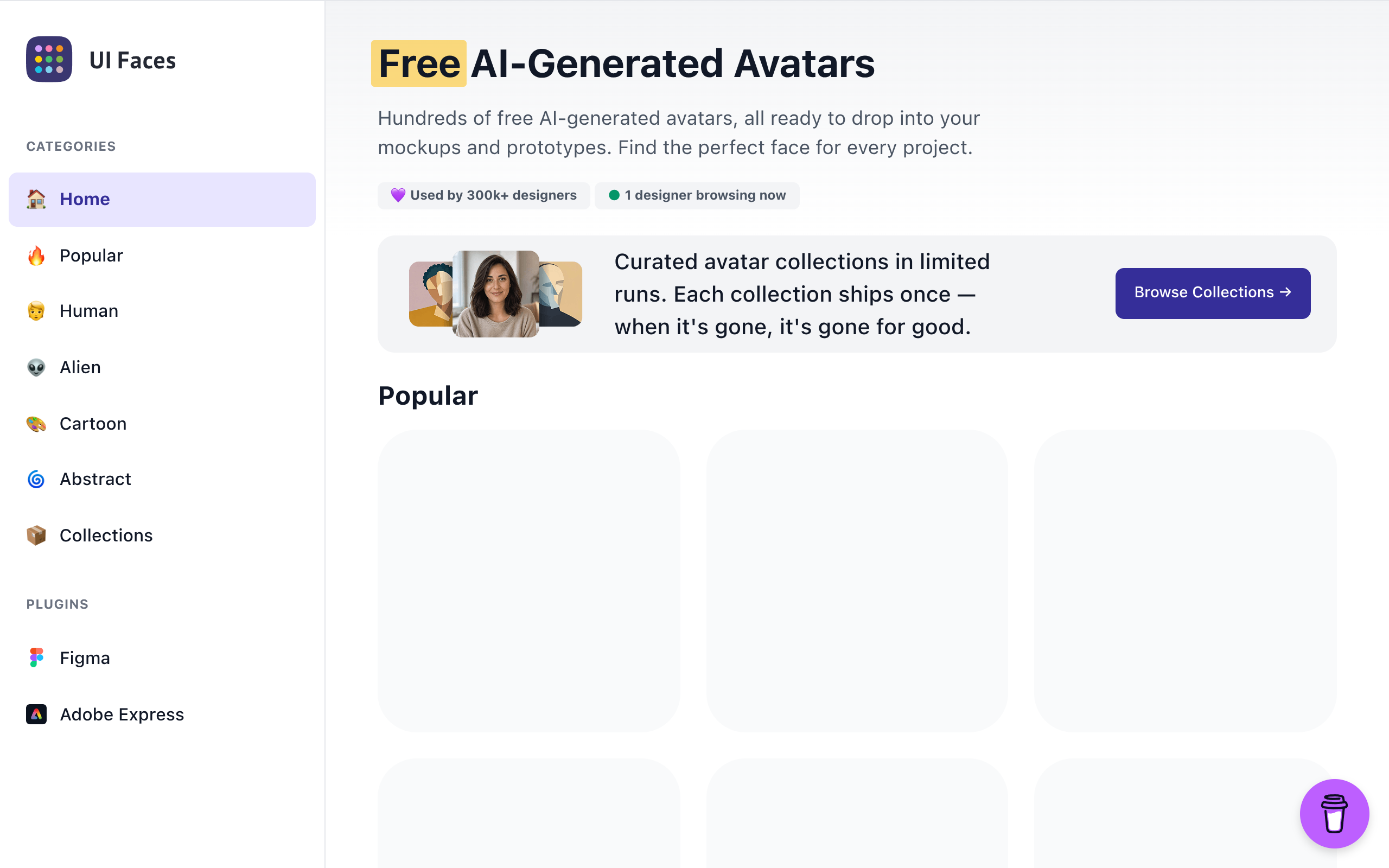 UI Faces With AI preview