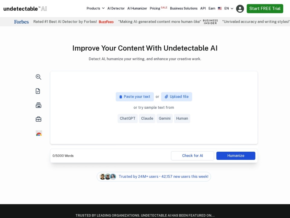 Undetectable AI preview