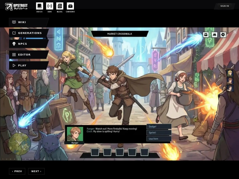 Upstreet preview