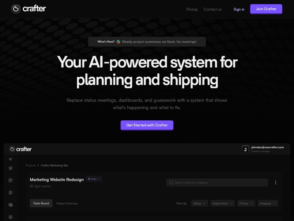 Crafter preview