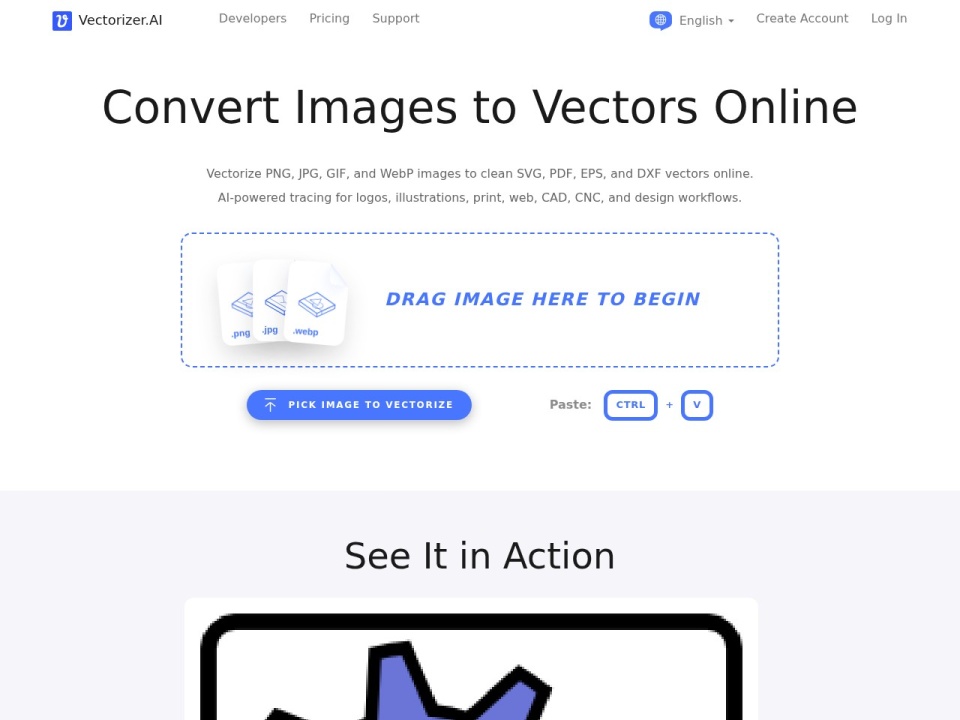 Vectorizer.ai preview