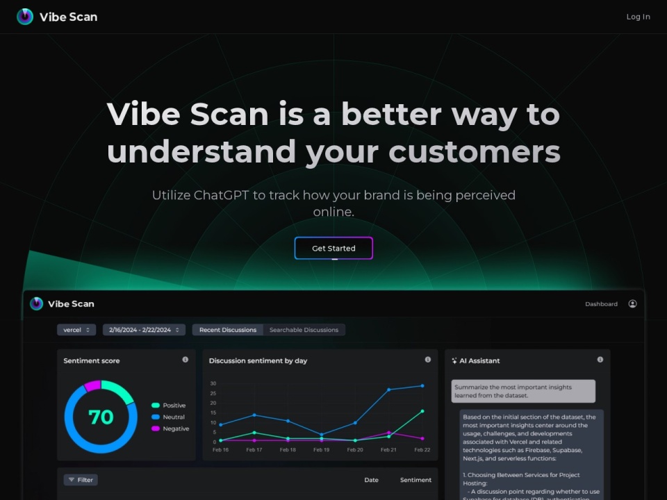 Vibe Scan preview