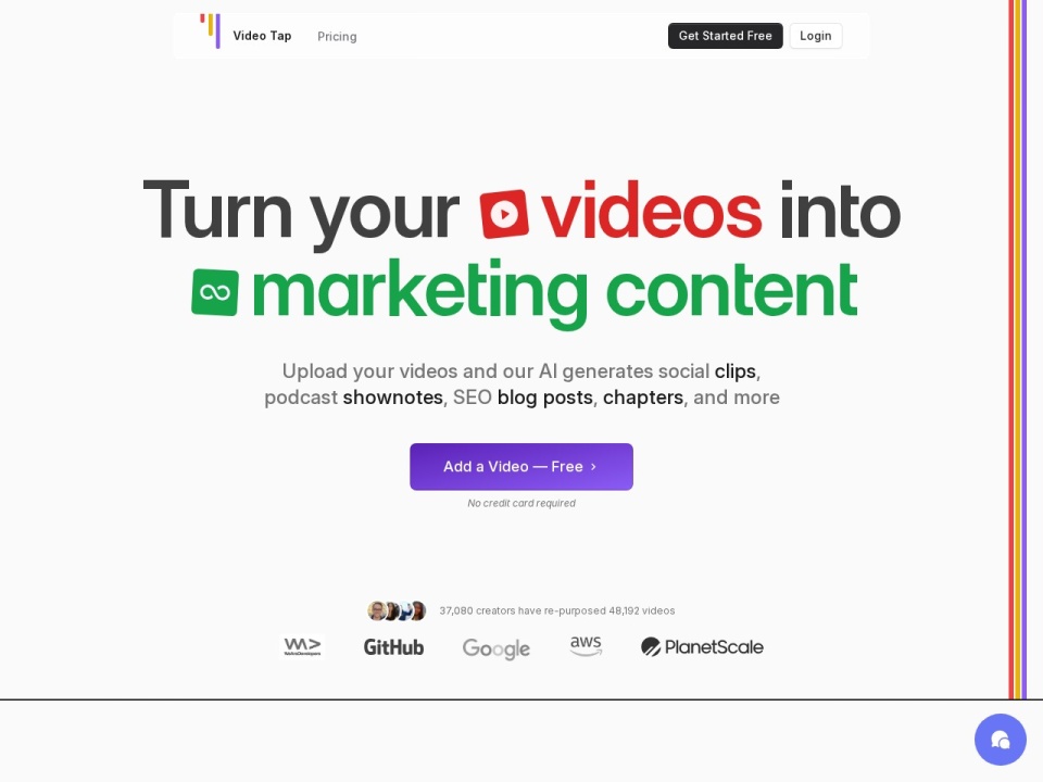 Video Tap preview