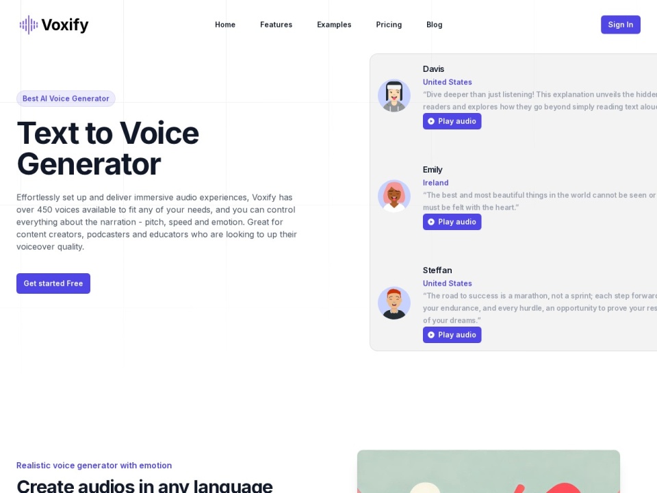 Voxify preview