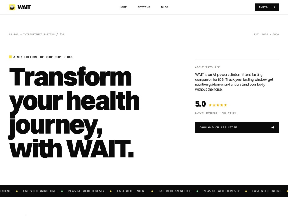 Wait AI Powered Intermittent Fasting preview