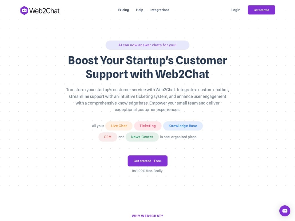 Web2chat preview