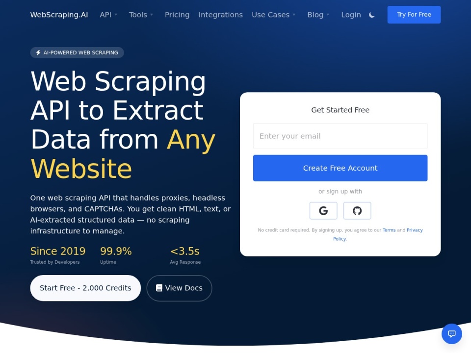 Webscraping AI preview