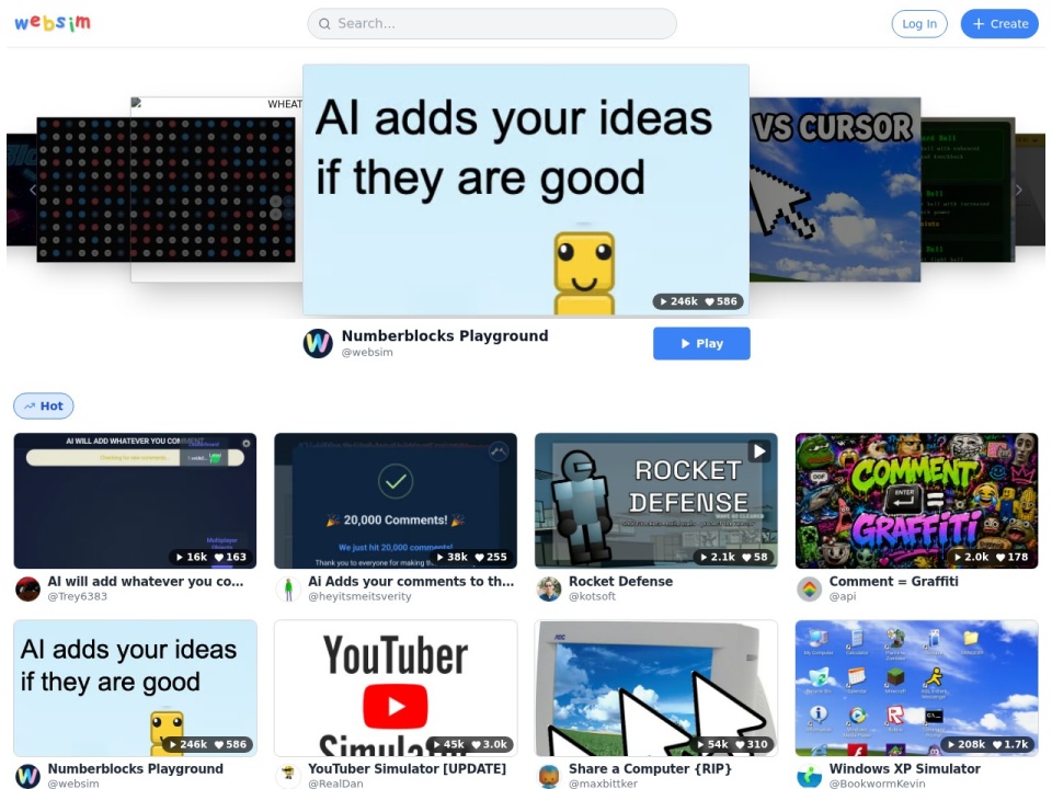 Websim preview