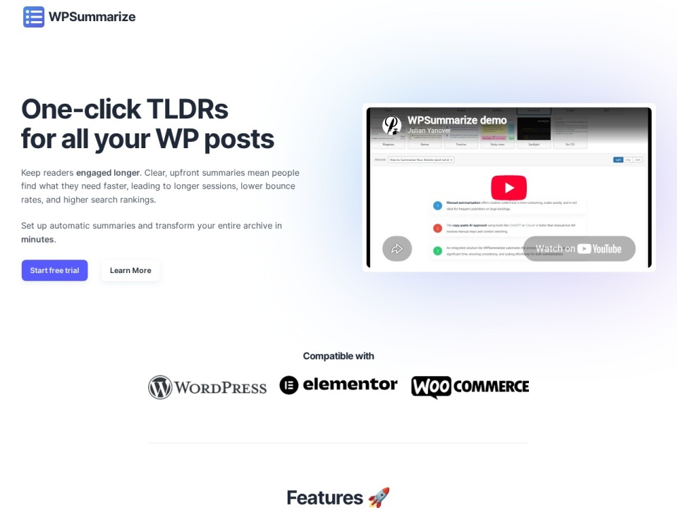 Wpsummarize preview