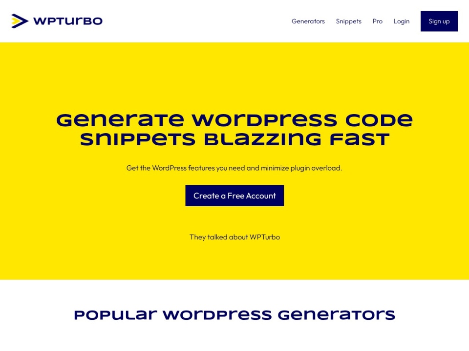 WPTurbo preview