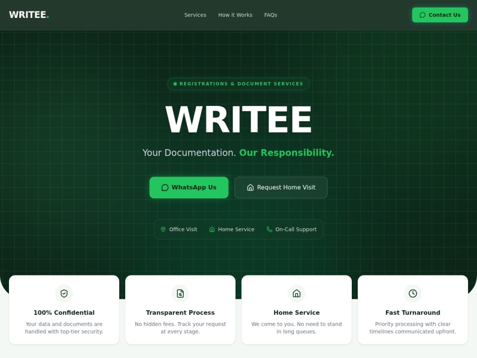 Writee AI preview