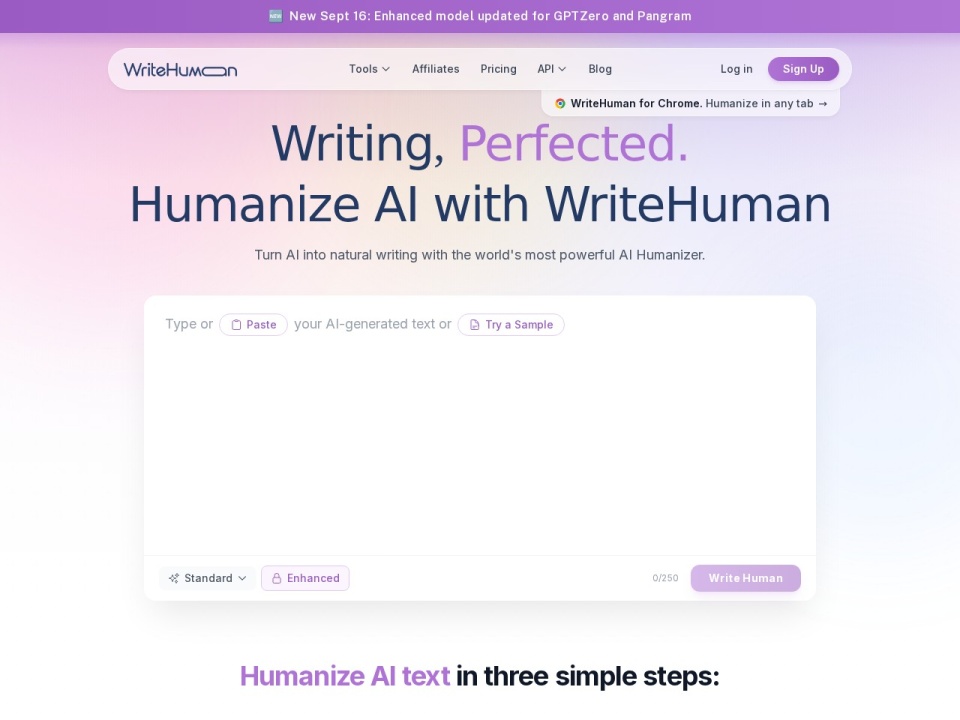 WriteHuman preview