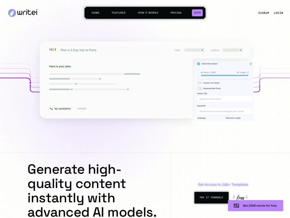 Writei preview