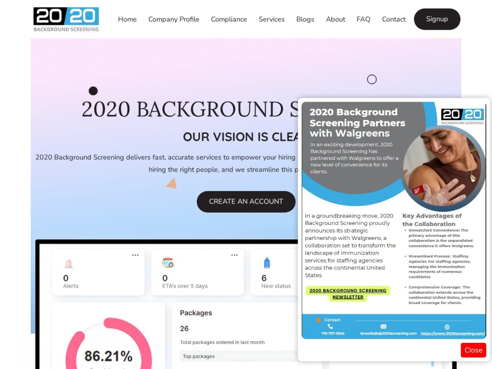 2020 Background Screening preview
