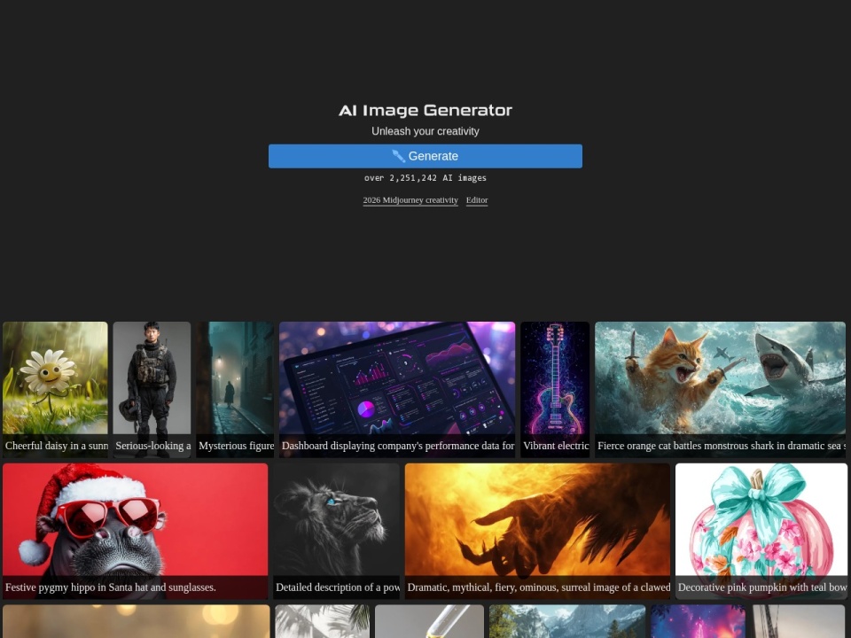 AI Image Generator Search preview