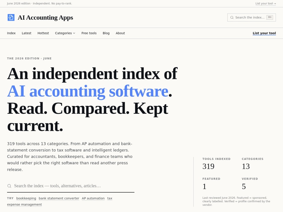 AI Accounting Apps preview