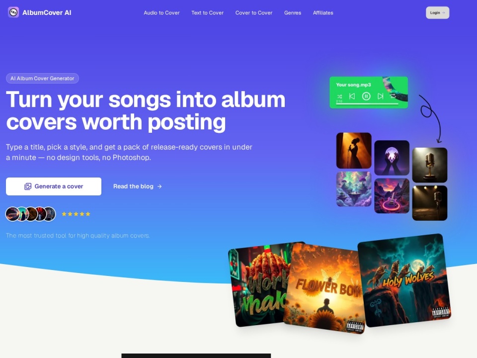Albumcover AI preview