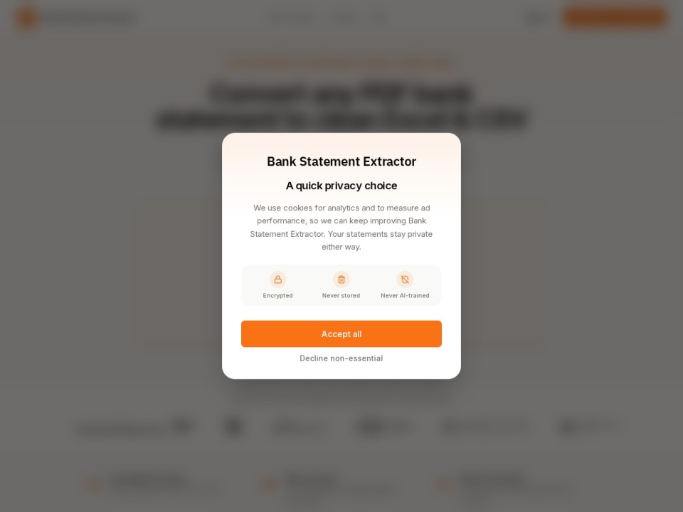 Bank Statement Extractor preview