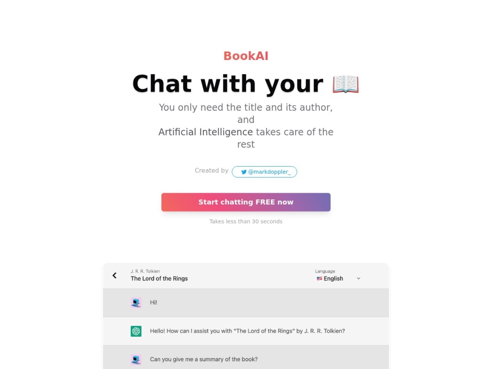 Bookai Chat preview