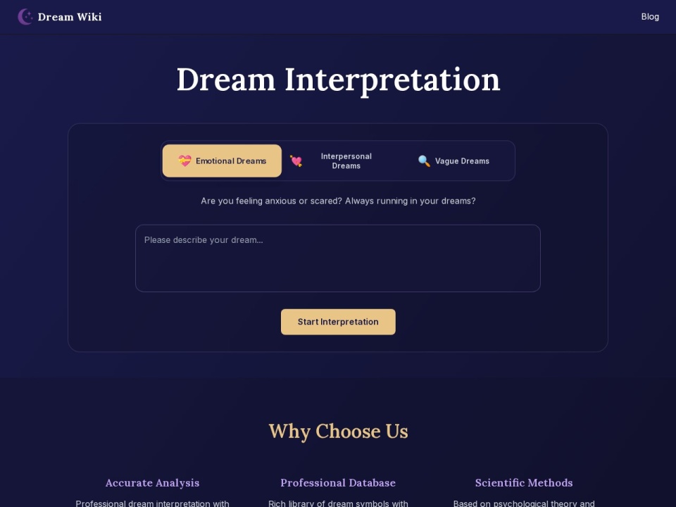 Dream Interpretation Assistant preview