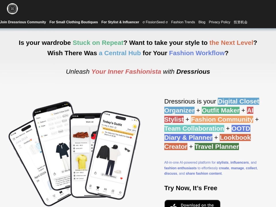 Dressrious preview