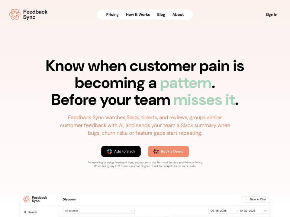 Feedback Sync preview