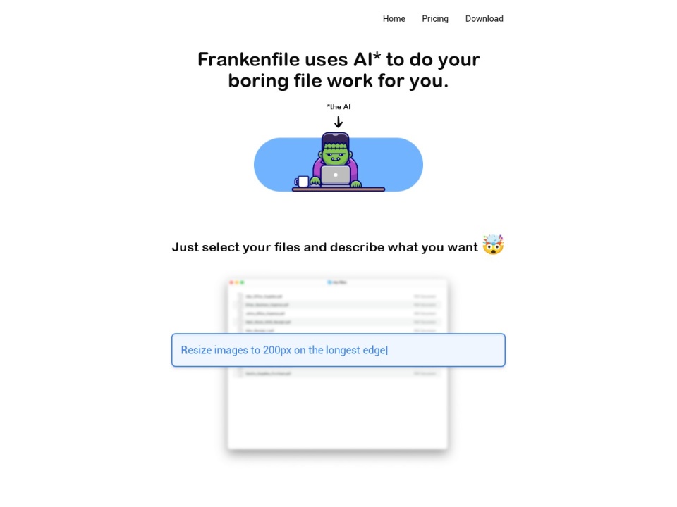 Frankenfile preview