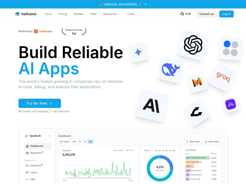Helicone AI preview