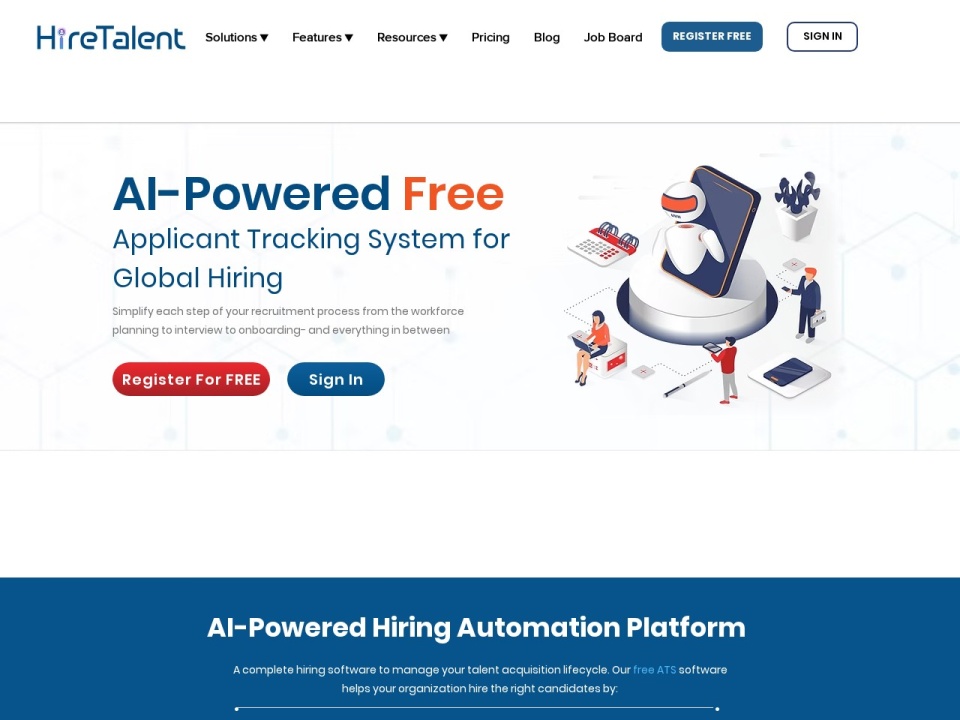 Hiretalent Free Applicant Trackingsystem preview