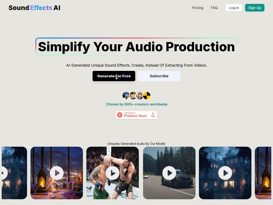 Image Effects preview