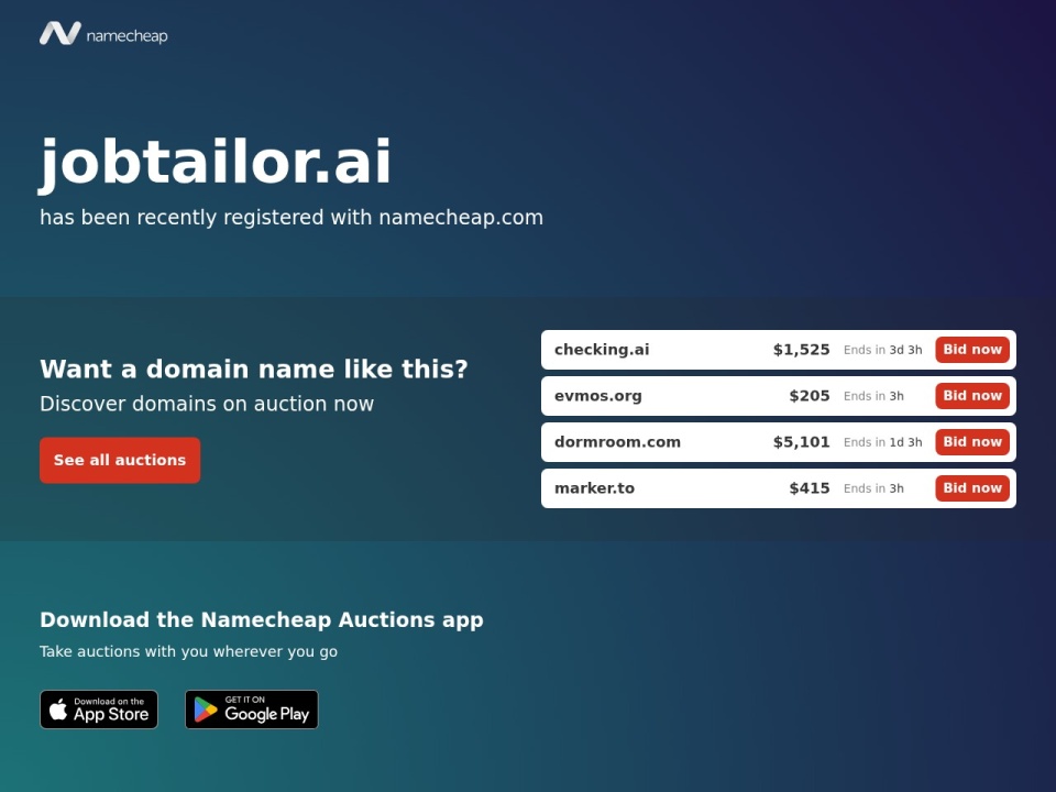 Jobtailor AI preview