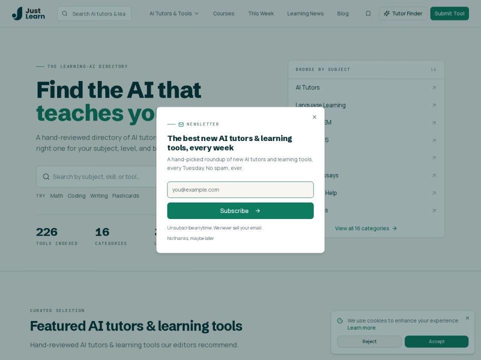 Justlearn preview