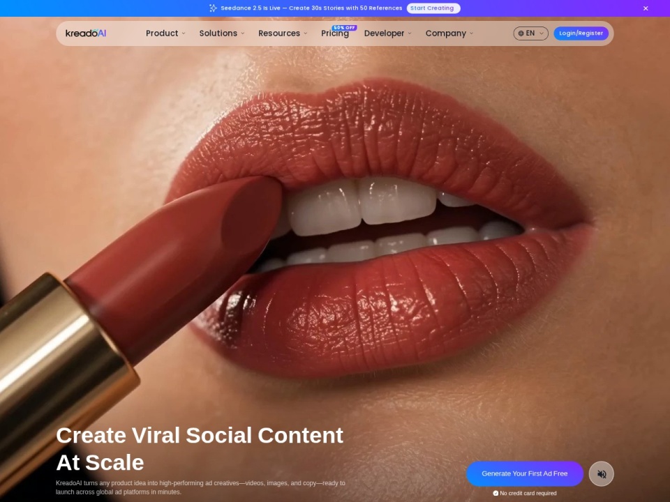 Kreado AI Video Creation Platform preview