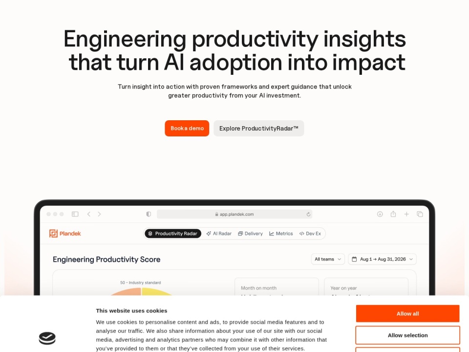 Plandek Intelligent Analytics preview
