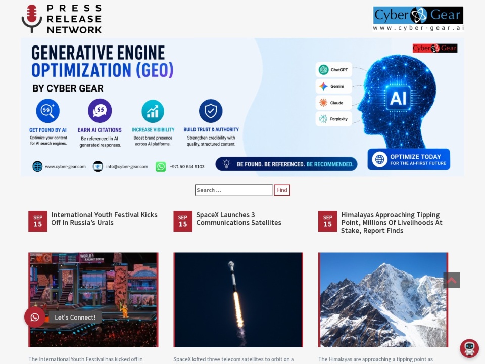 Press Release Network preview