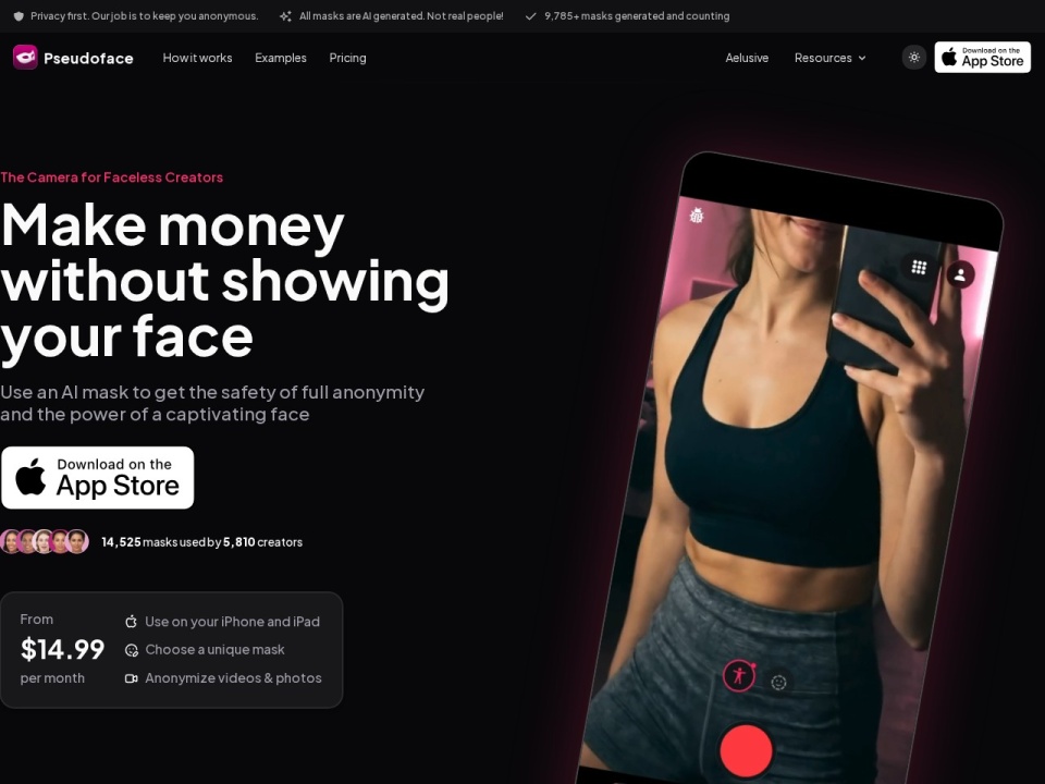 Pseudoface preview