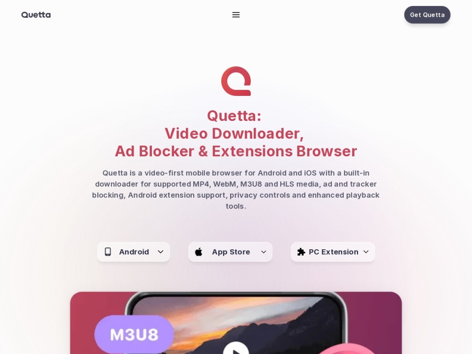 Quetta Browser preview