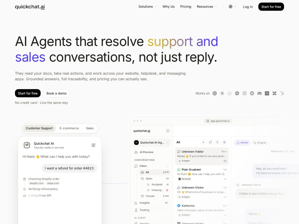 Quickchat preview
