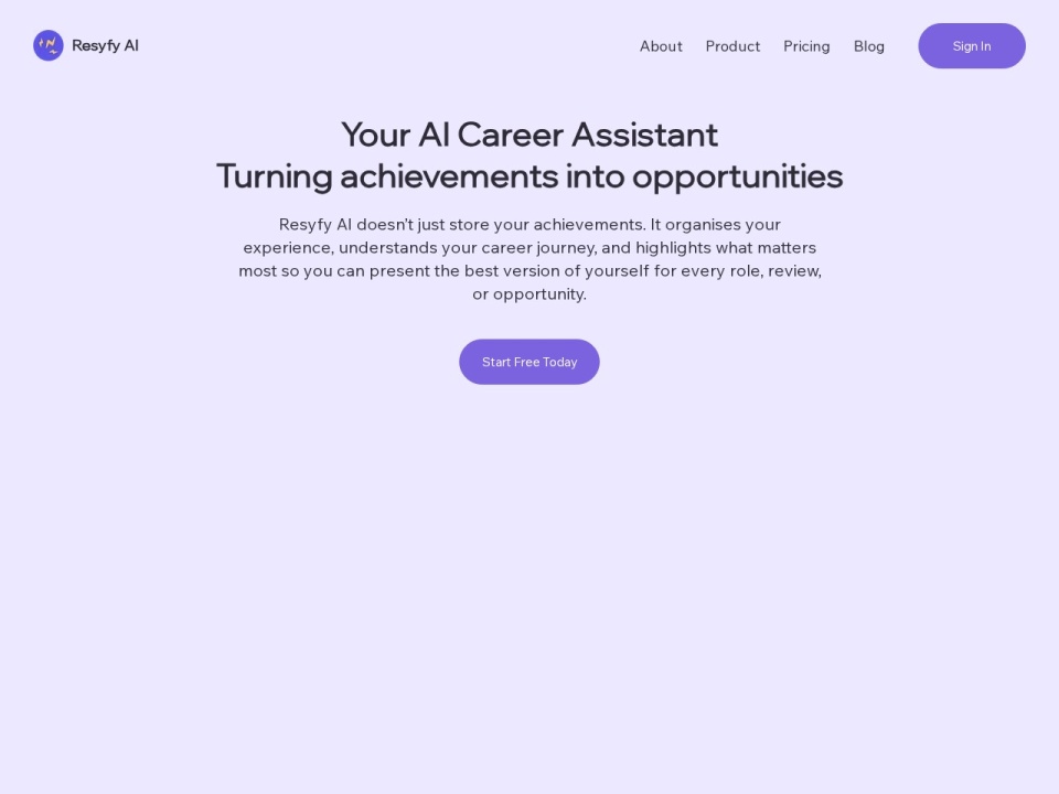 Resyfy AI preview