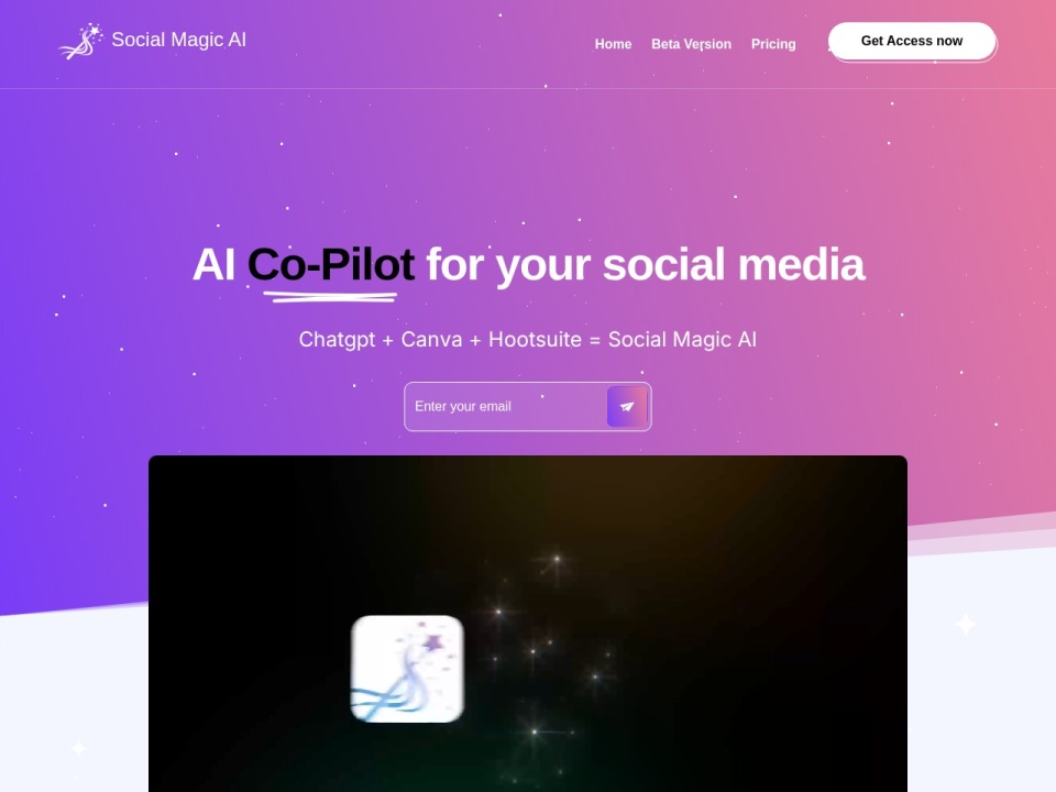 Social Magic AI preview