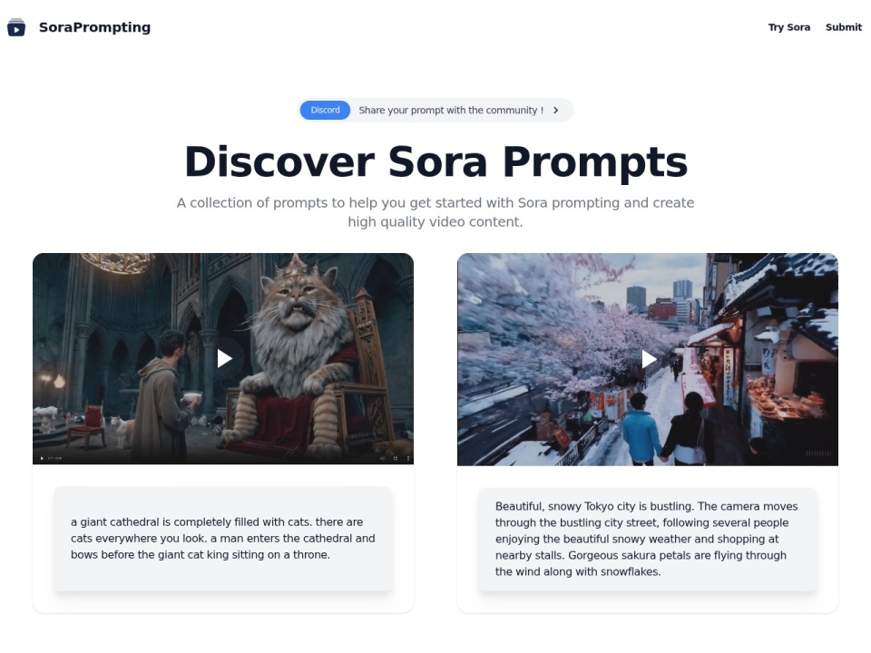 Sora Prompting preview
