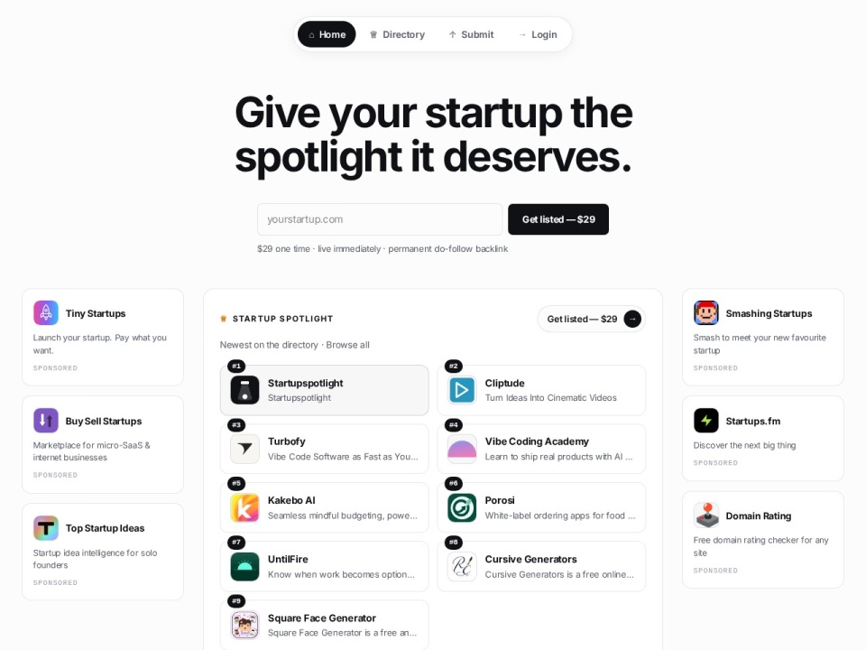 Startup Spotlight preview