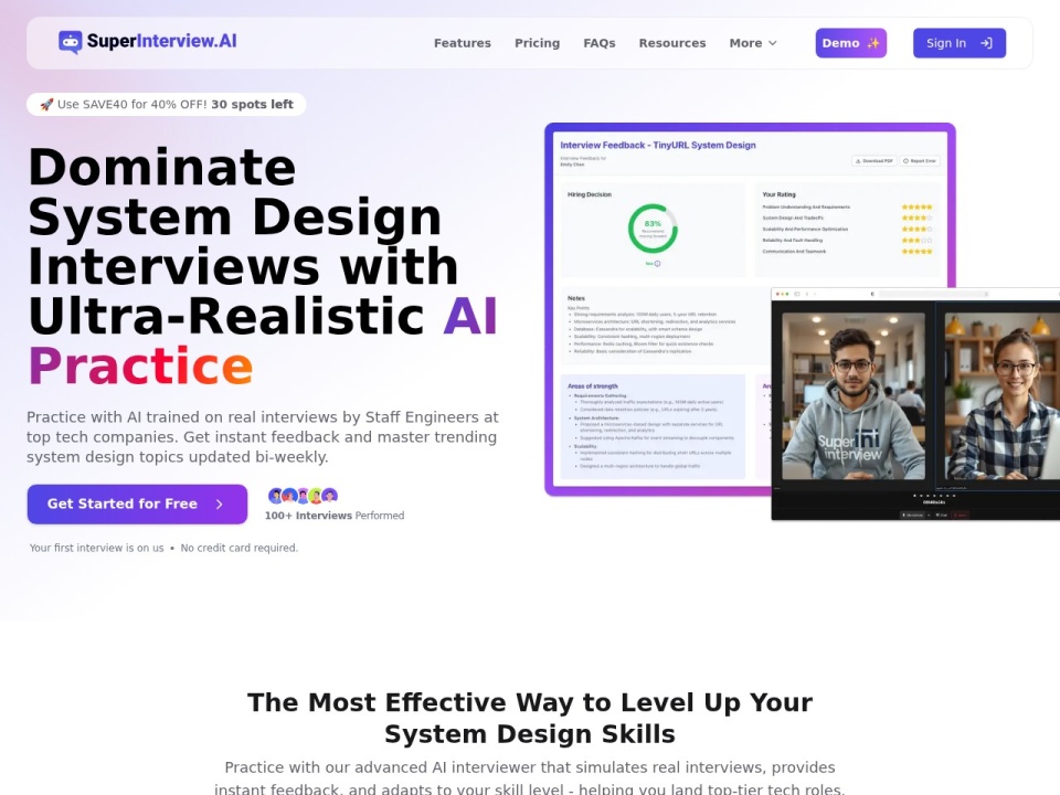 Superinterview AI preview