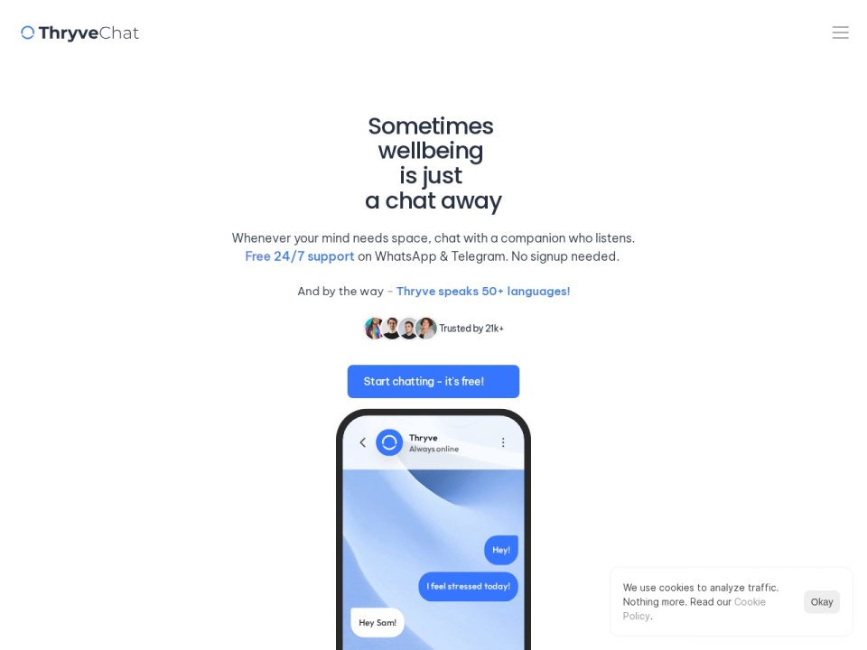 Thryve Chat preview