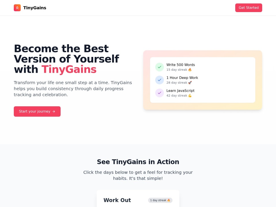Tinygains preview